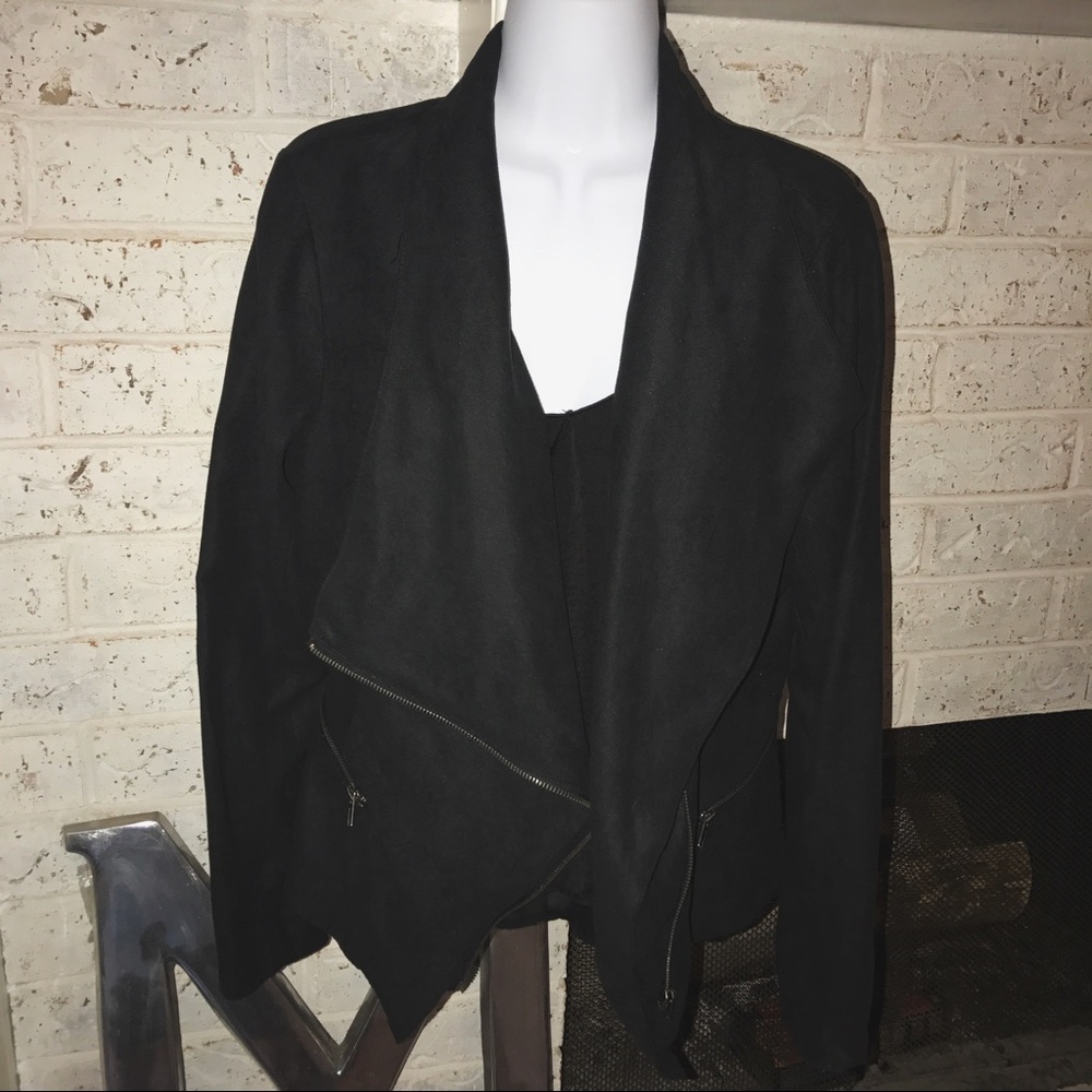 Rampage Black Blazer Classic Tailored Suit Jacket
